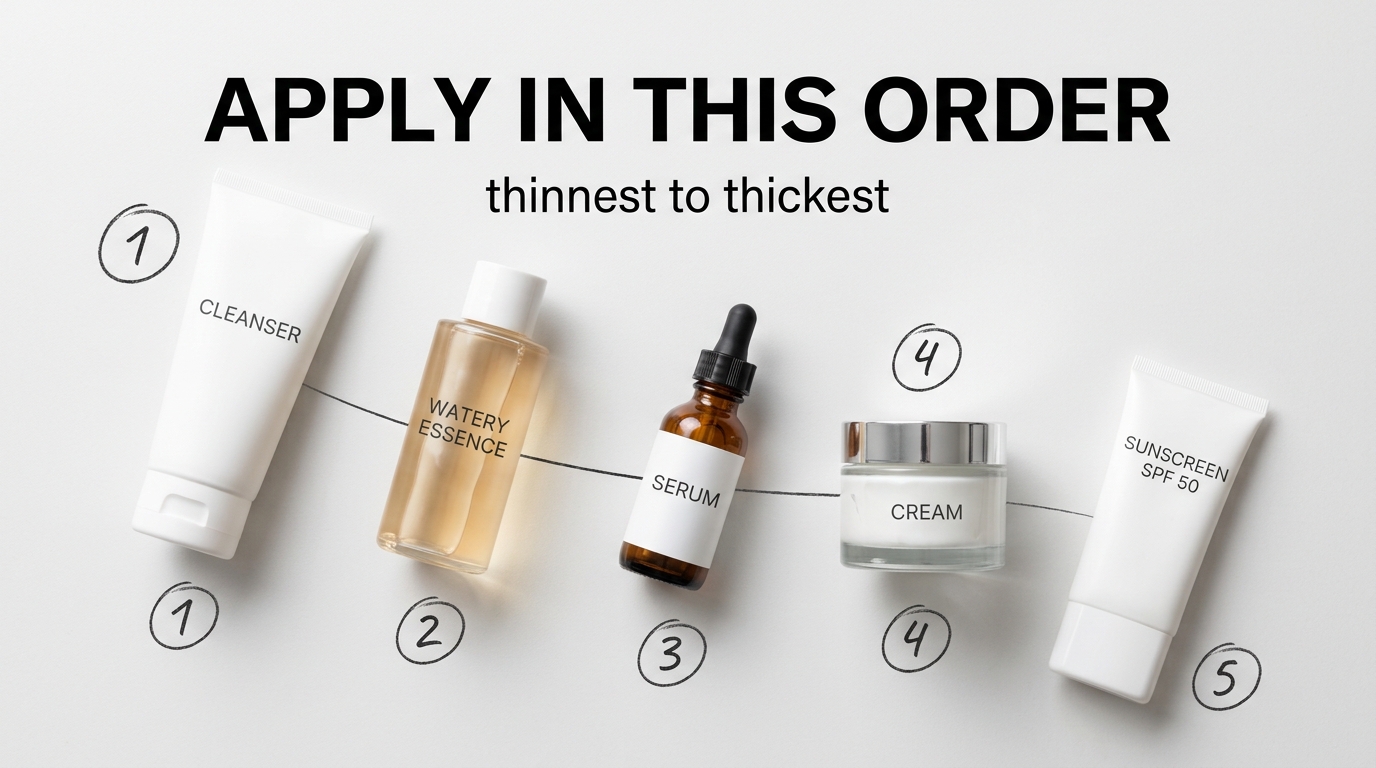 The Right Order to Apply Skincare (and Why It Quietly Changes Your Results)